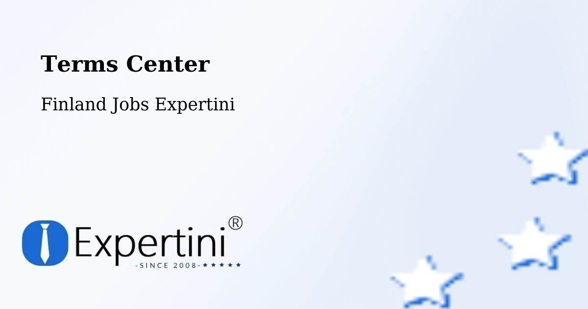 Terms Center - Finland Jobs Expertini
